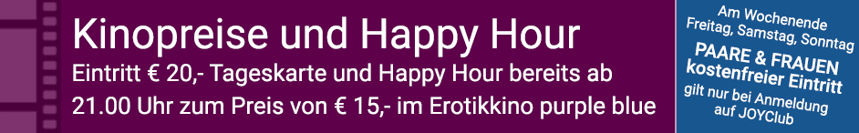 Preise im Erotikkino purple blue Kassel