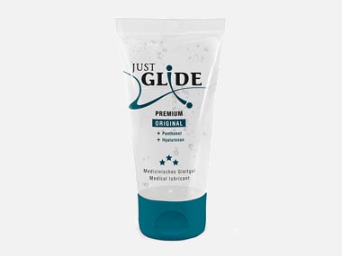 Medizinisches Gleitgel Justglide im Sexshop 18plus
