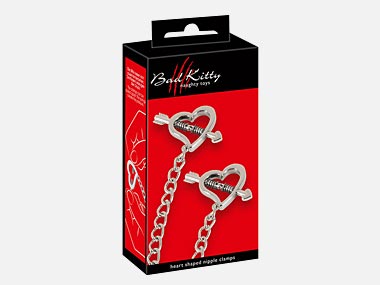 SM-Produkte Herz Nippel-Klemmen Bad Kitty im Sexshop 18plus